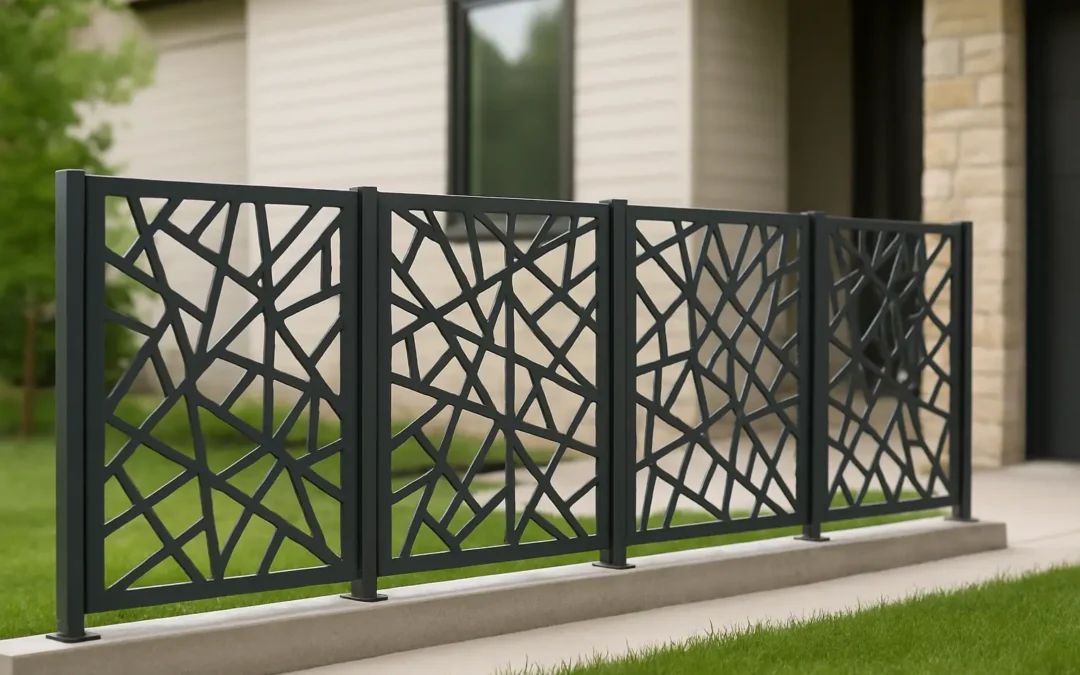 Custom Modern Metal Fence Panels That Fit