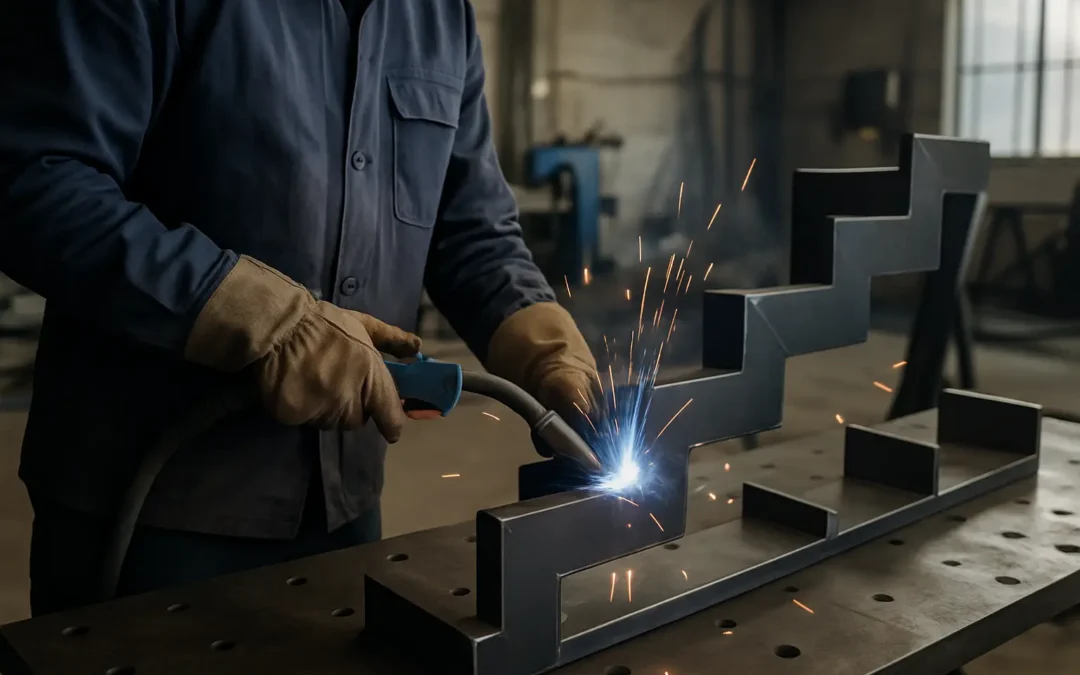 Metal Stair Stringers: Fabrication Process