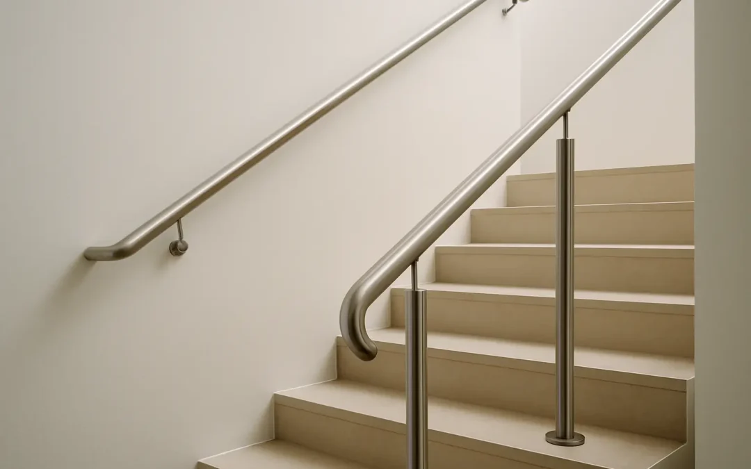 Stainless Steel Stair Handrails That Feel Built-In
