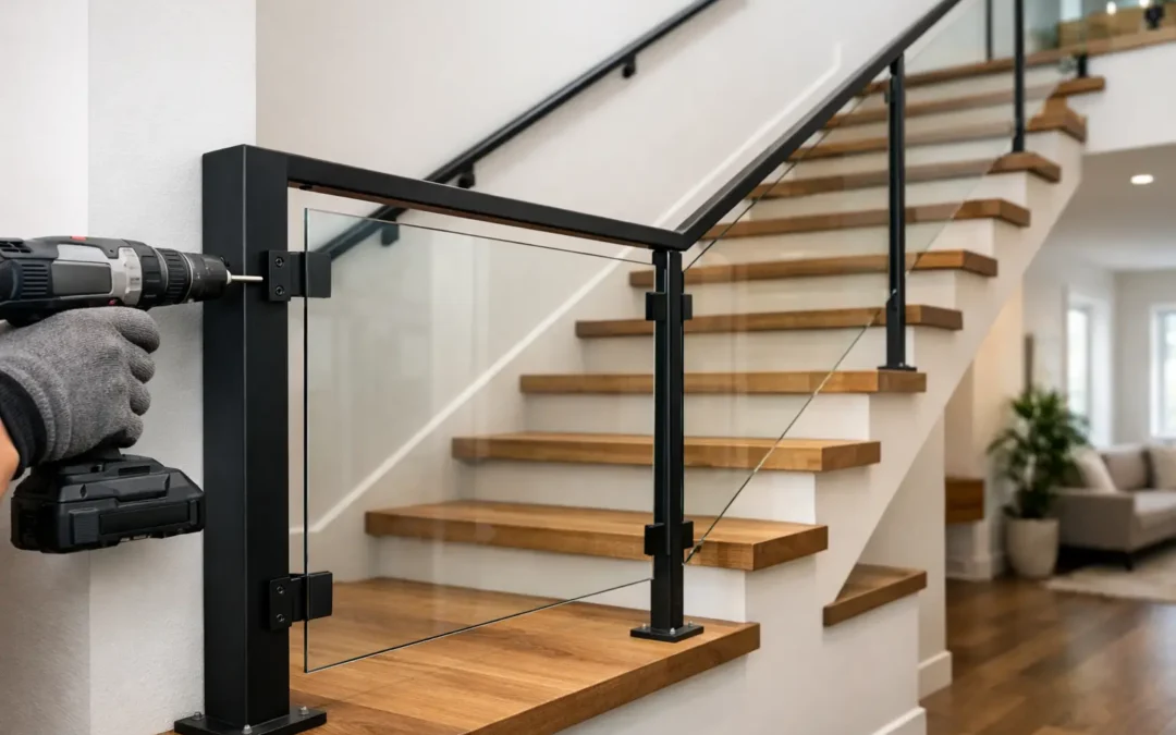 Example Custom Staircase Guard Installation