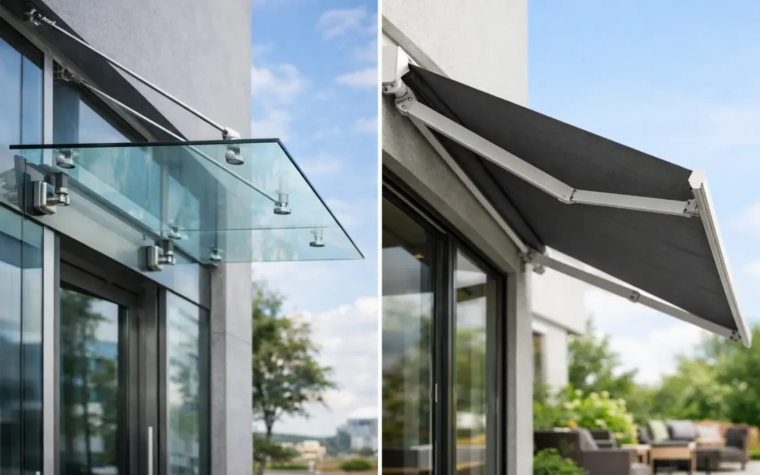 Cantilevered Glass Canopy vs Awning