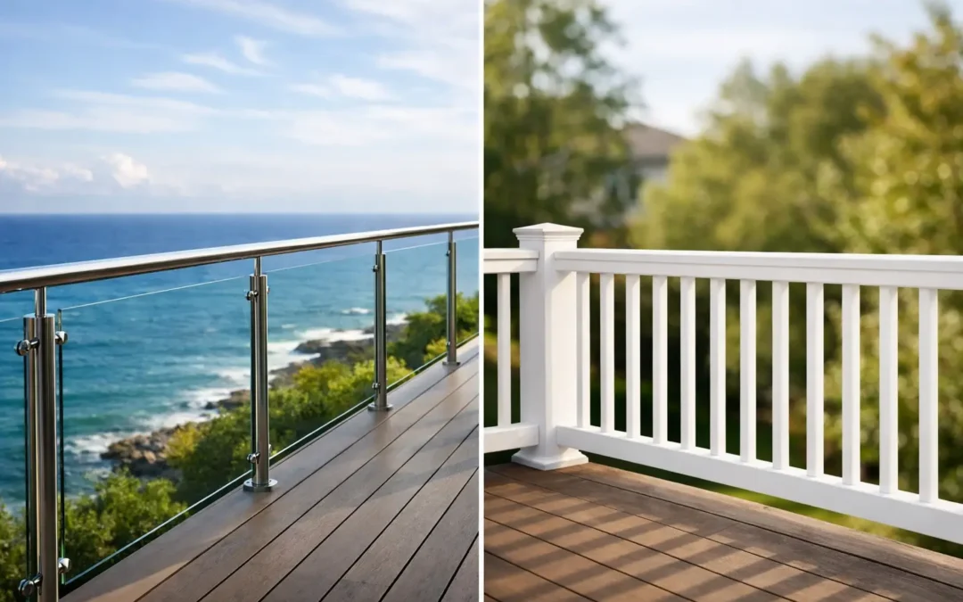 Glass Railing vs Picket Railing