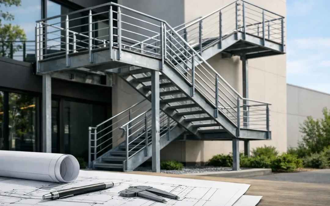How to Design Exterior Metal Stairs